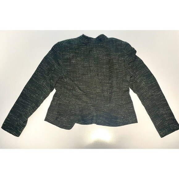 Loft‎ Tweed Blazer Cardigan 10 Black - Picture 2 of 8